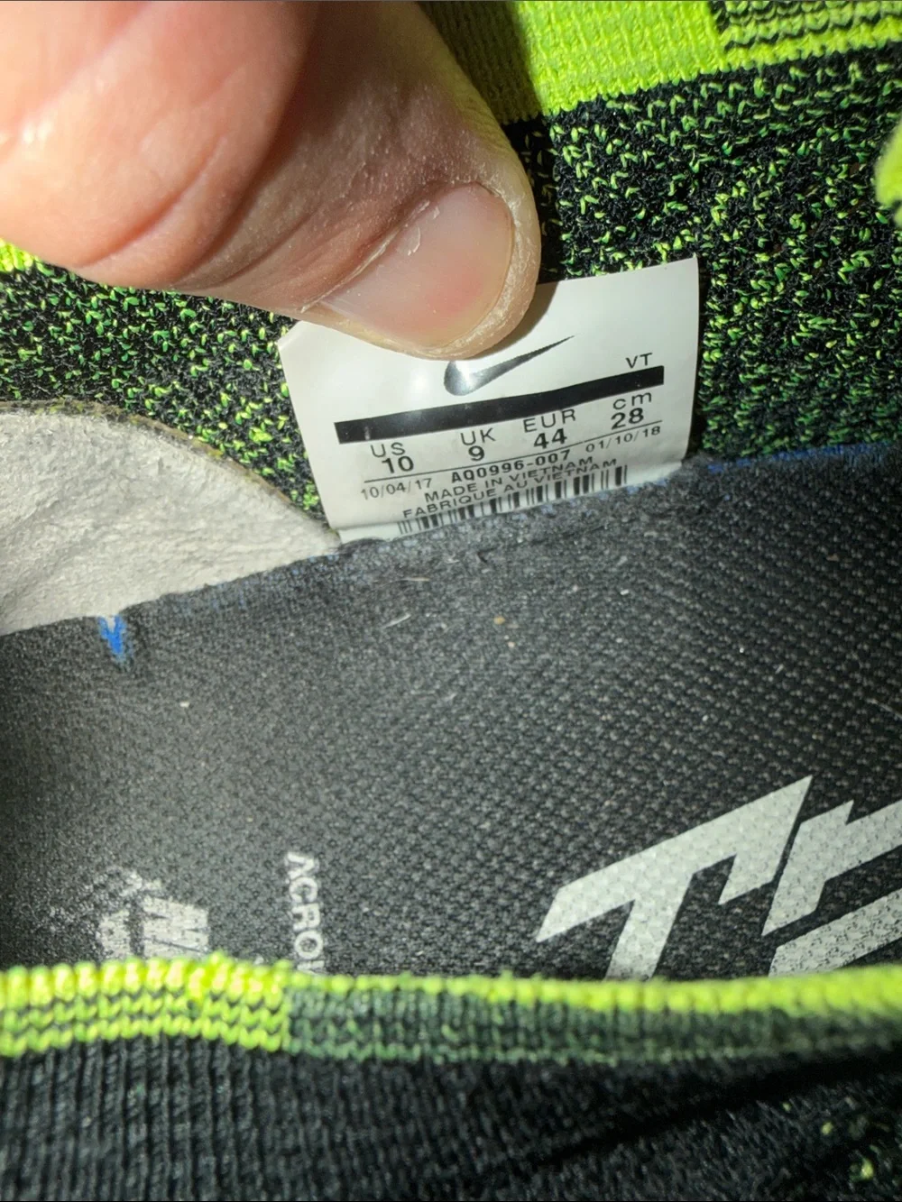 Nike Men’s  Air Vapormax Moc 2X Acronym “Black Volt” AQ0996-007